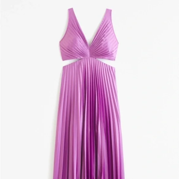 Abercrombie & Fitch Purple Midi Dress - Picture 4 of 15